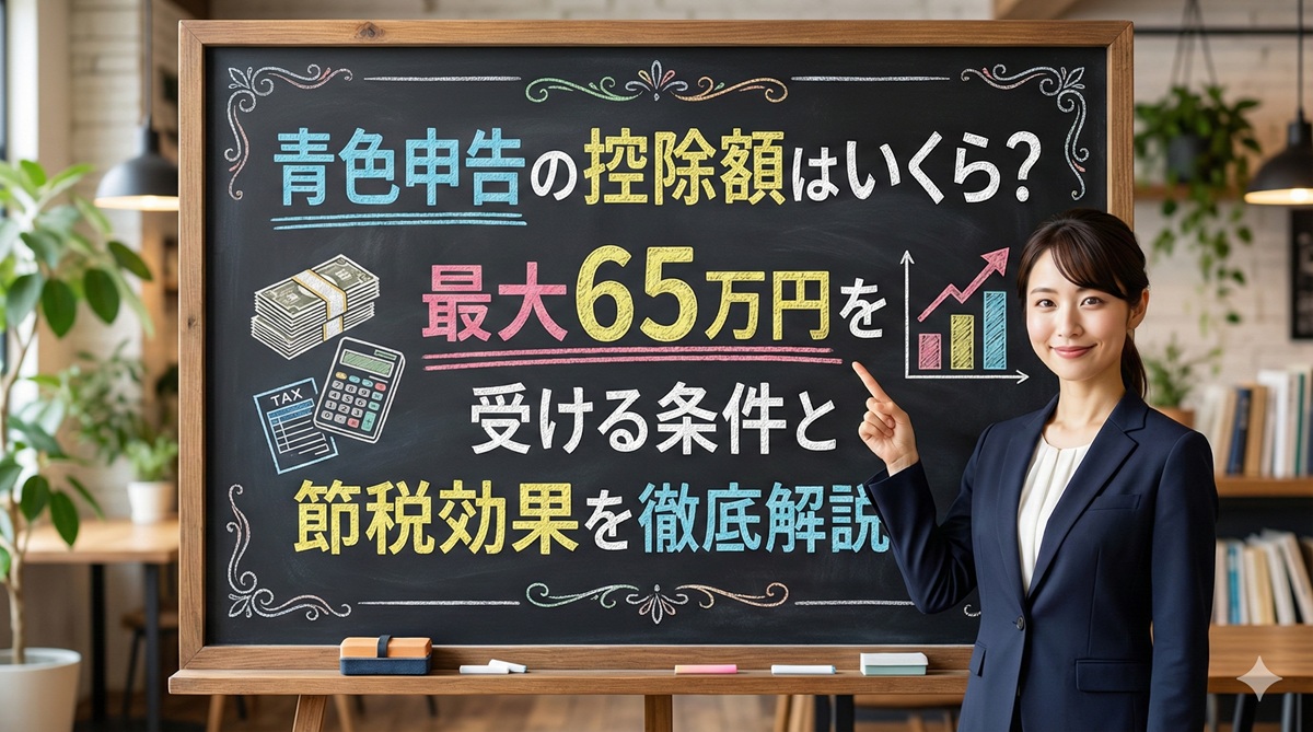 青色申告の控除額はいくら？最大65万円を受ける条件と節税効果を徹底解説