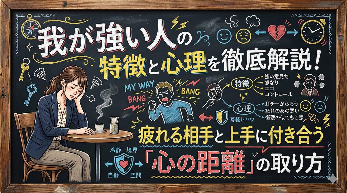 我が強い人の特徴と心理を徹底解説!疲れる相手と上手に付き合う「心の距離」の取り方