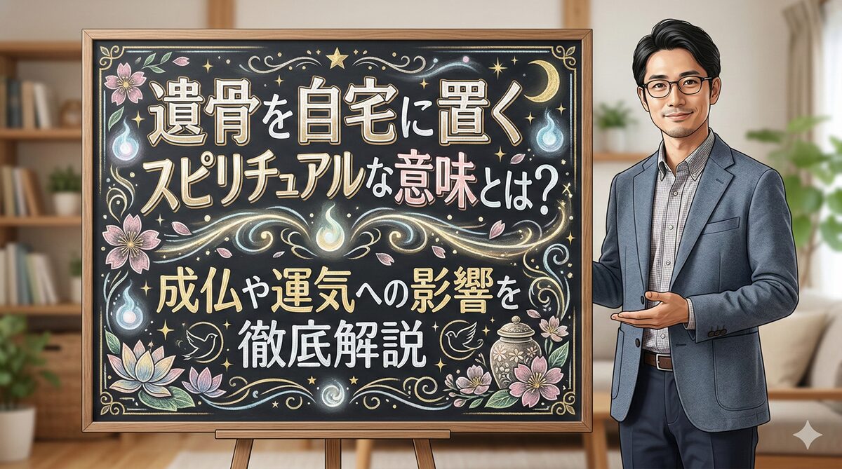 遺骨を自宅に置くスピリチュアルな意味とは?成仏や運気への影響を徹底解説