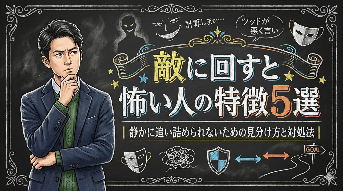 敵に回すと怖い人の特徴5選｜静かに追い詰められないための見分け方と対処法