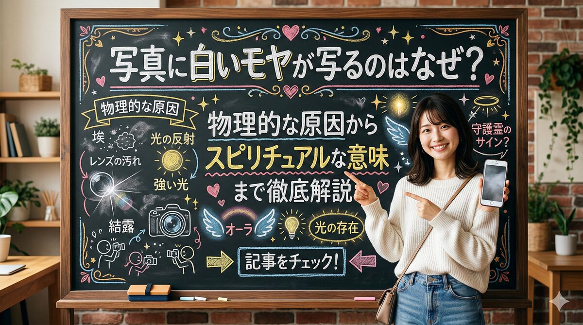 写真に白いモヤが写るのはなぜ?物理的な原因からスピリチュアルな意味まで徹底解説