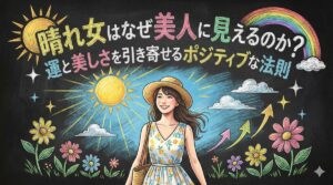 晴れ女はなぜ美人に見えるのか？運と美しさを引き寄せるポジティブな法則