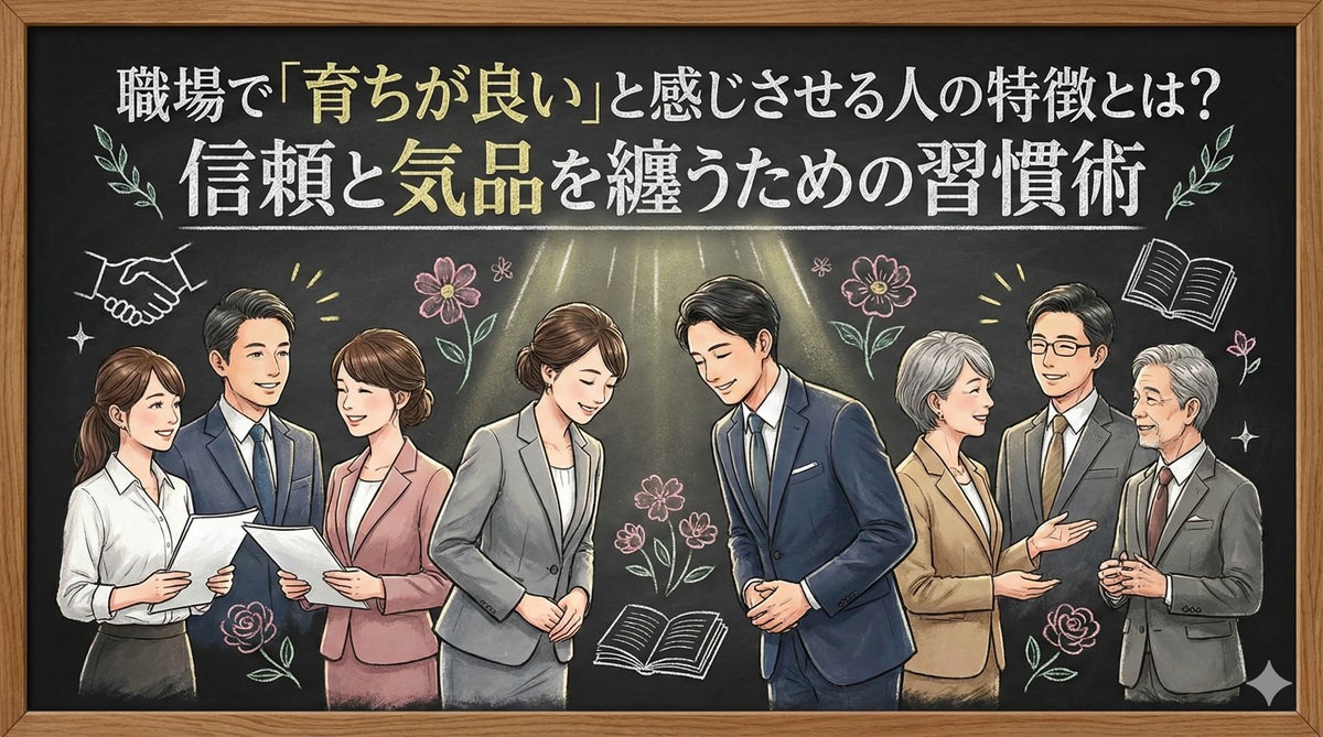 職場で「育ちが良い」と感じさせる人の特徴とは？信頼と気品を纏うための習慣術