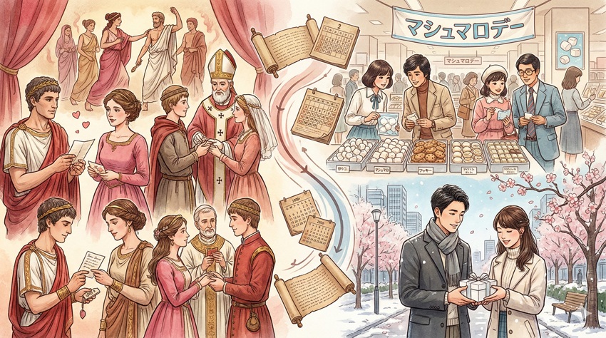 バレンタインデーとホワイトデーとは？意外な歴史と由来を解説