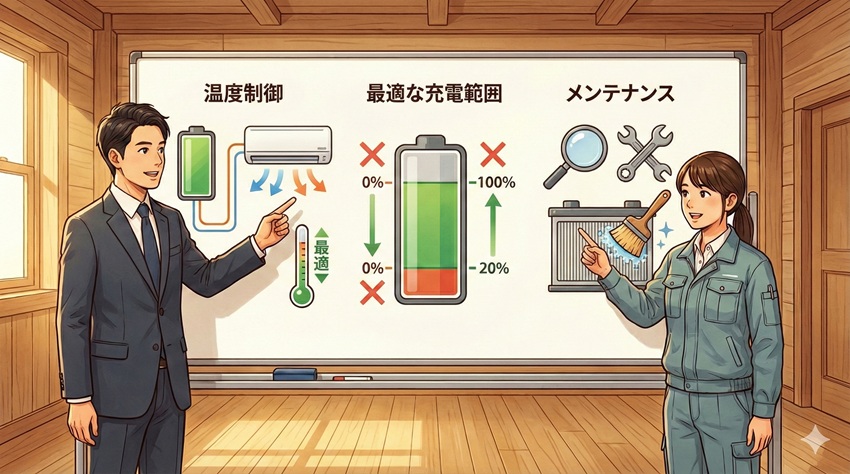 蓄電池の寿命を最大限に延ばすために実践すべき工夫