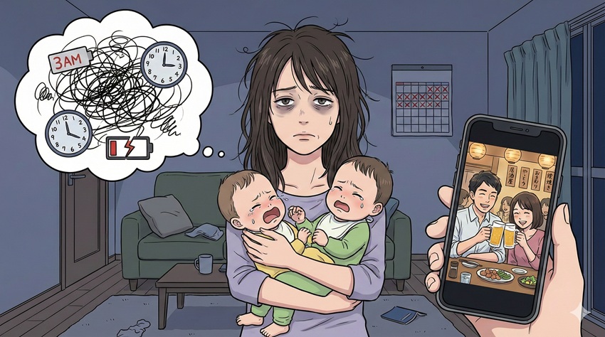 産後の旦那の飲み会にイライラする心理的背景 この章のポイント ホルモンバランスと睡眠不足が生む精神的な限界