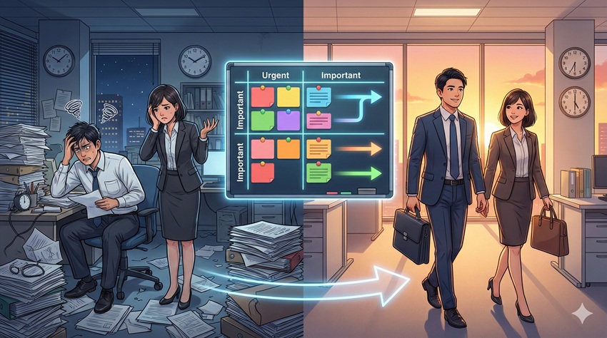 定時で帰れないイライラを解消する具体的な仕事術 この章のポイント 業務効率を劇的に高めるタスクの優先順位付け