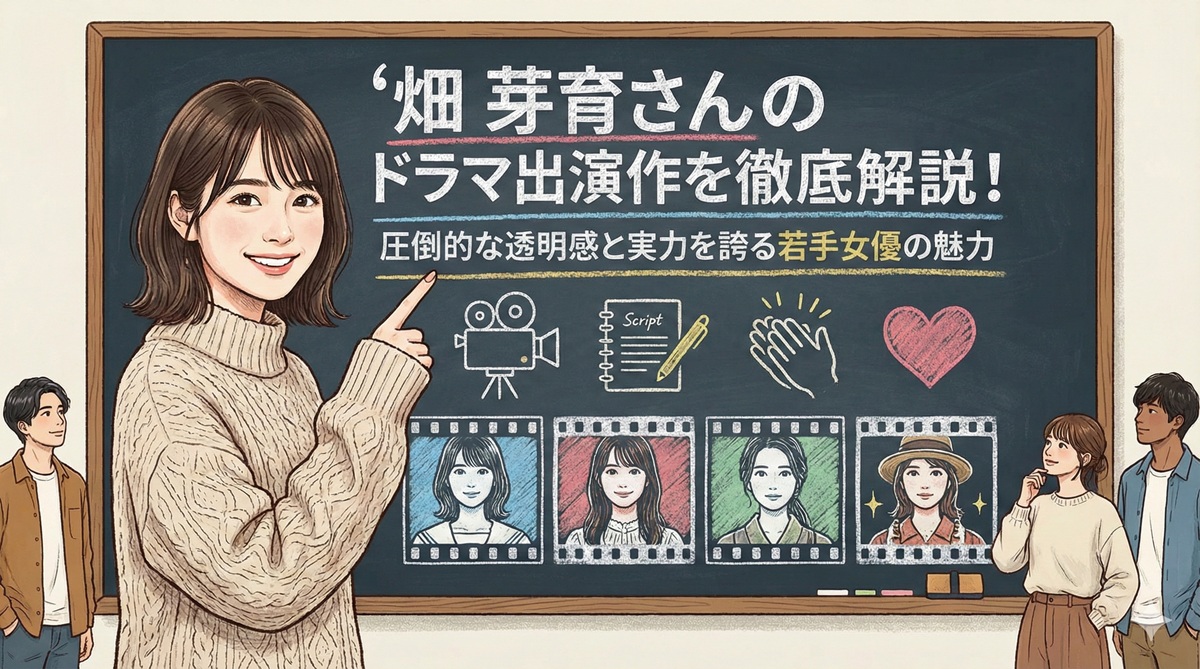畑芽育さんのドラマ出演作を徹底解説！圧倒的な透明感と実力を誇る若手女優の魅力