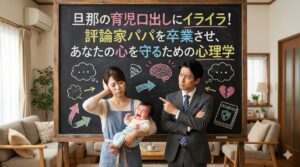 旦那の育児口出しにイライラ！評論家パパを卒業させ、あなたの心を守るための心理学