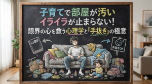 子育てで部屋が汚いイライラが止まらない！限界の心を救う心理学と「手抜き」の極意