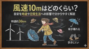風速10mはどのくらい？目安を時速や日常生活への影響で分かりやすく解説