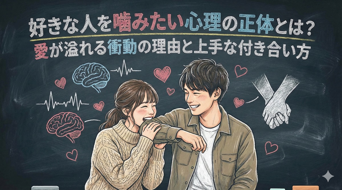 好きな人を噛みたい心理の正体とは？愛が溢れる衝動の理由と上手な付き合い方