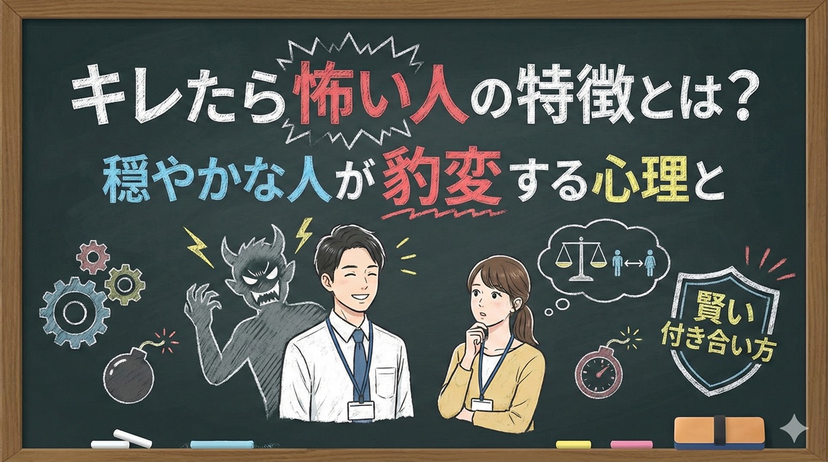 キレたら怖い人の特徴とは？穏やかな人が豹変する心理と賢い付き合い方