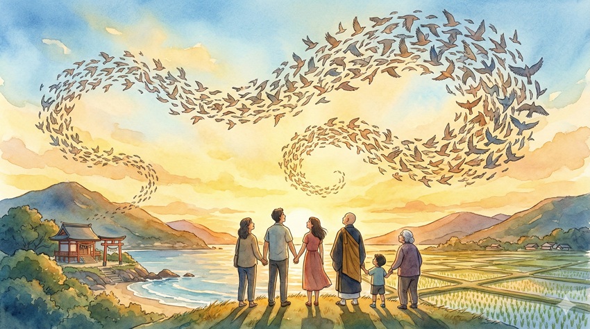 鳥の群れがスピリチュアルに伝える基本的な意味とは？大空を舞う群れが象徴する「調和」と「集団意識」