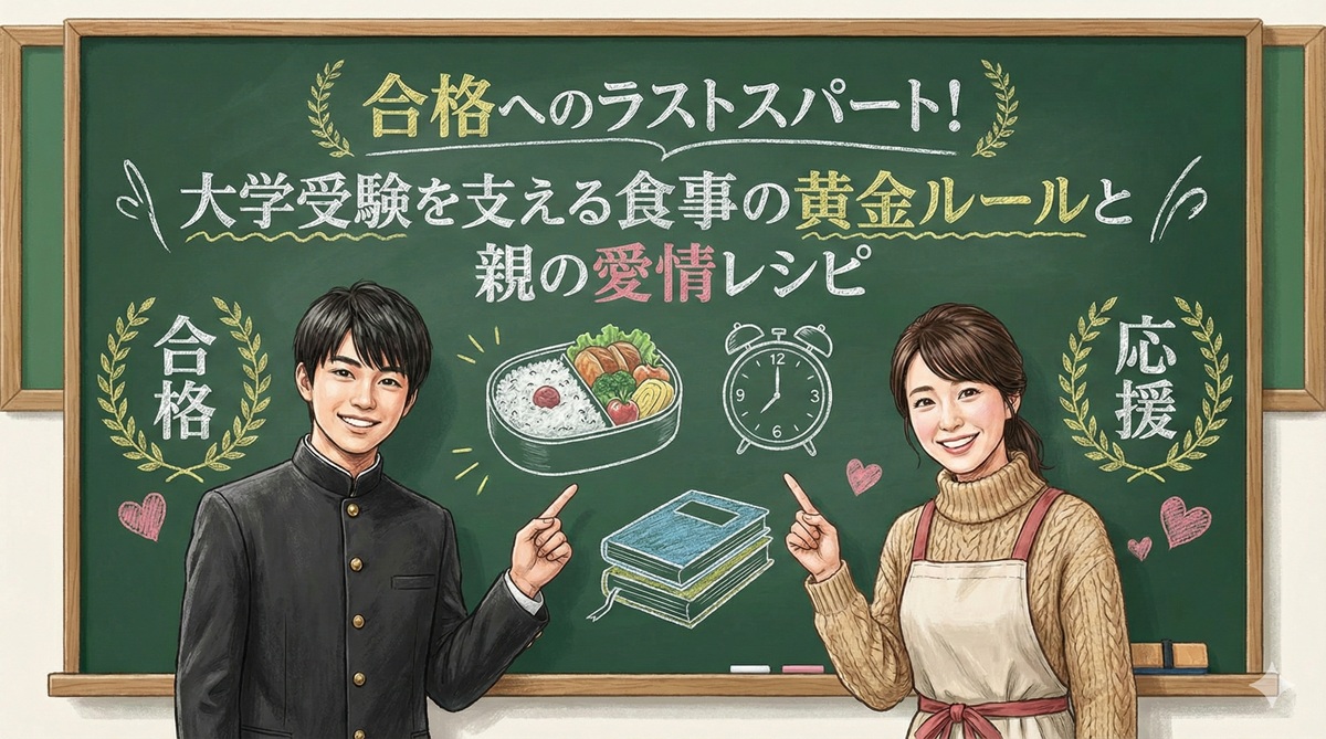 合格へのラストスパート！大学受験を支える食事の黄金ルールと親の愛情レシピ