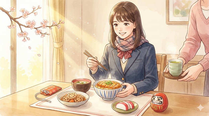 勇気を与える！大学受験の食事に添えたいゲン担ぎ