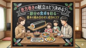 恵方巻きの献立はどう決める?節分の食卓を彩る基本の組み合わせと成功のコツ