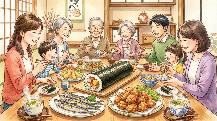 恵方巻きの献立をさらに豪華に！家族が大満足する人気の主菜