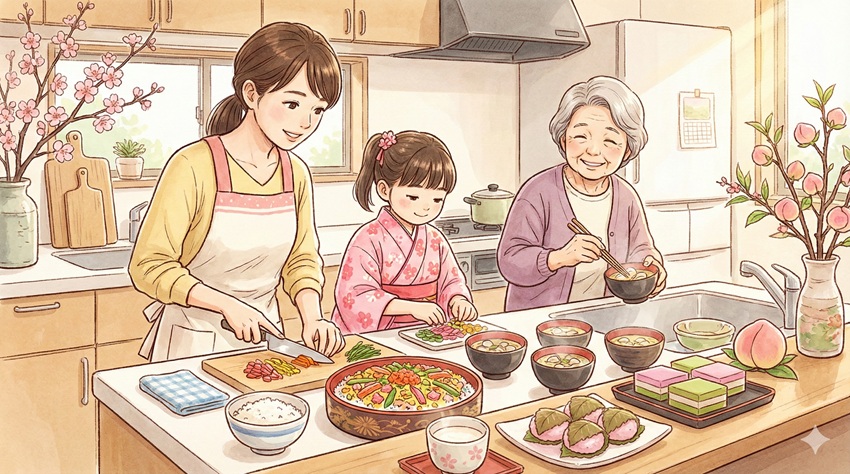 ひな祭りの準備で揃えたいお祝いの料理