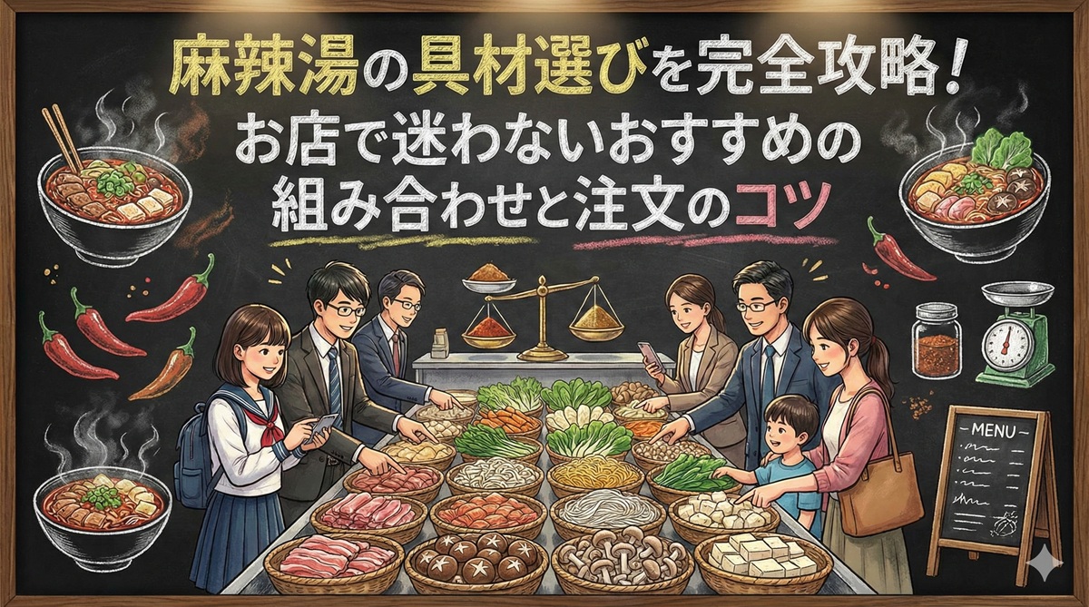 麻辣湯の具材選びを完全攻略！お店で迷わないおすすめの組み合わせと注文のコツ