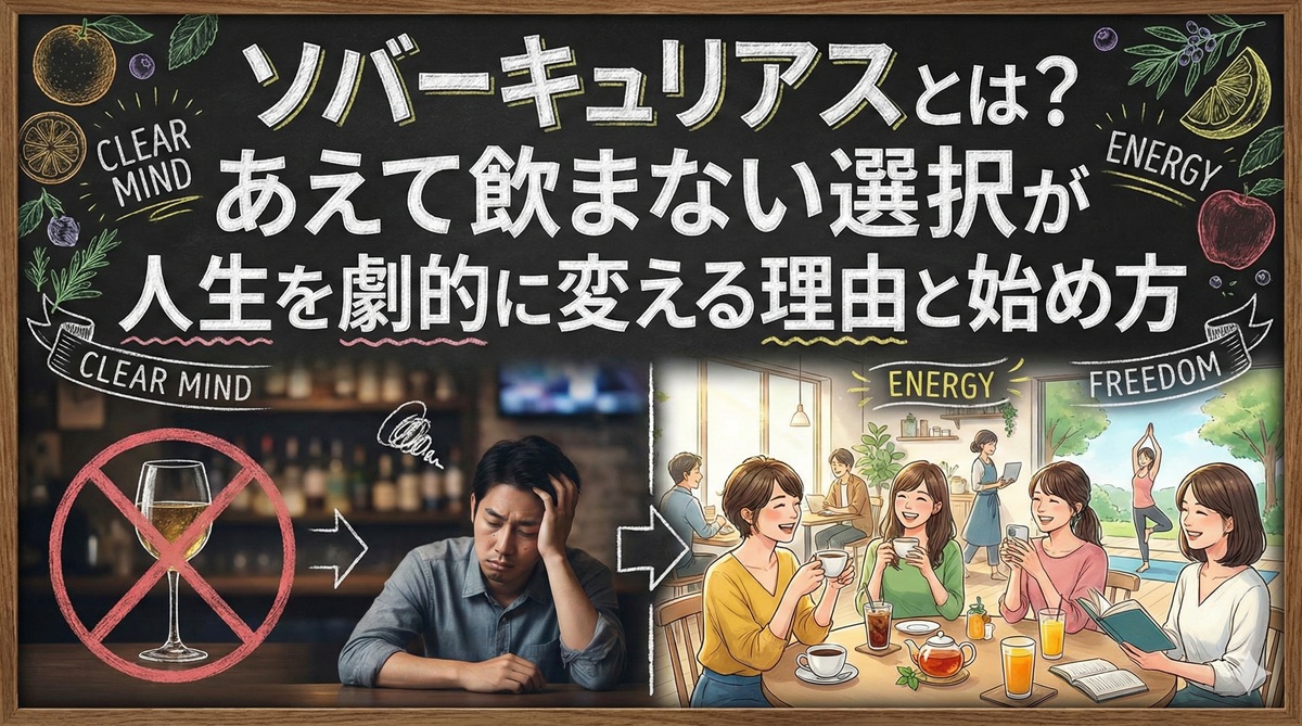 ソバーキュリアスとは？あえて飲まない選択が人生を劇的に変える理由と始め方