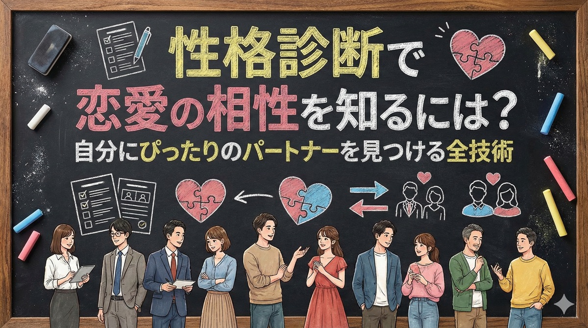 性格診断で恋愛の相性を知るには？自分にぴったりのパートナーを見つける全技術