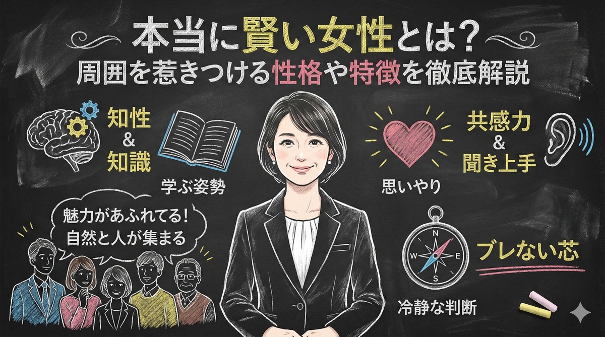 本当に賢い女性とは？周囲を惹きつける性格や特徴を徹底解説