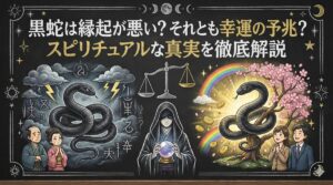 黒蛇は縁起が悪い？それとも幸運の予兆？スピリチュアルな真実を徹底解説