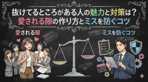 抜けてるところがある人の魅力と対策は？愛される隙の作り方とミスを防ぐコツ