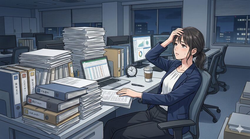 業務量が多すぎて定時に終わらない現実