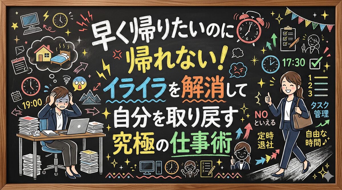 早く帰りたいのに帰れない!イライラを解消して自分を取り戻す究極の仕事術