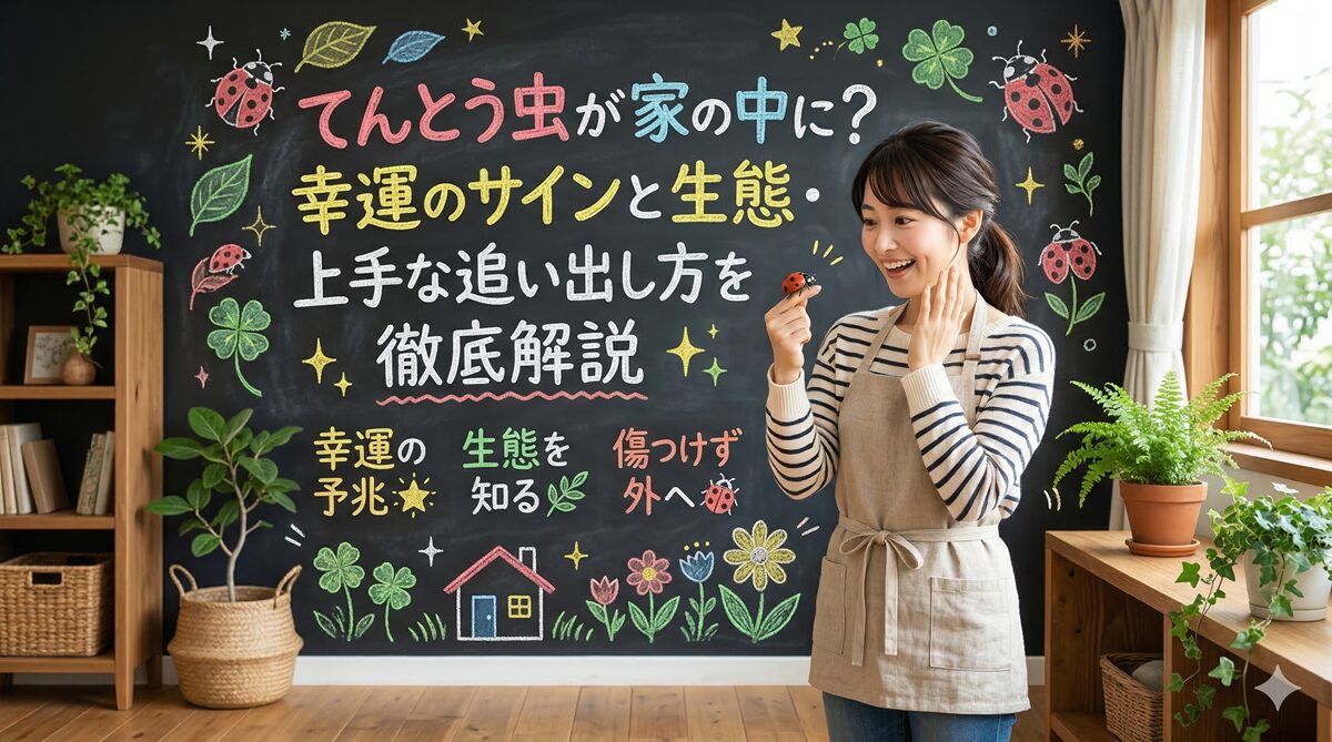 てんとう虫が家の中に？幸運のサインと生態・上手な追い出し方を徹底解説
