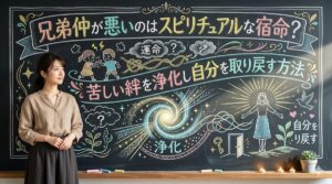 兄弟仲が悪いのはスピリチュアルな宿命?苦しい絆を浄化し自分を取り戻す方法