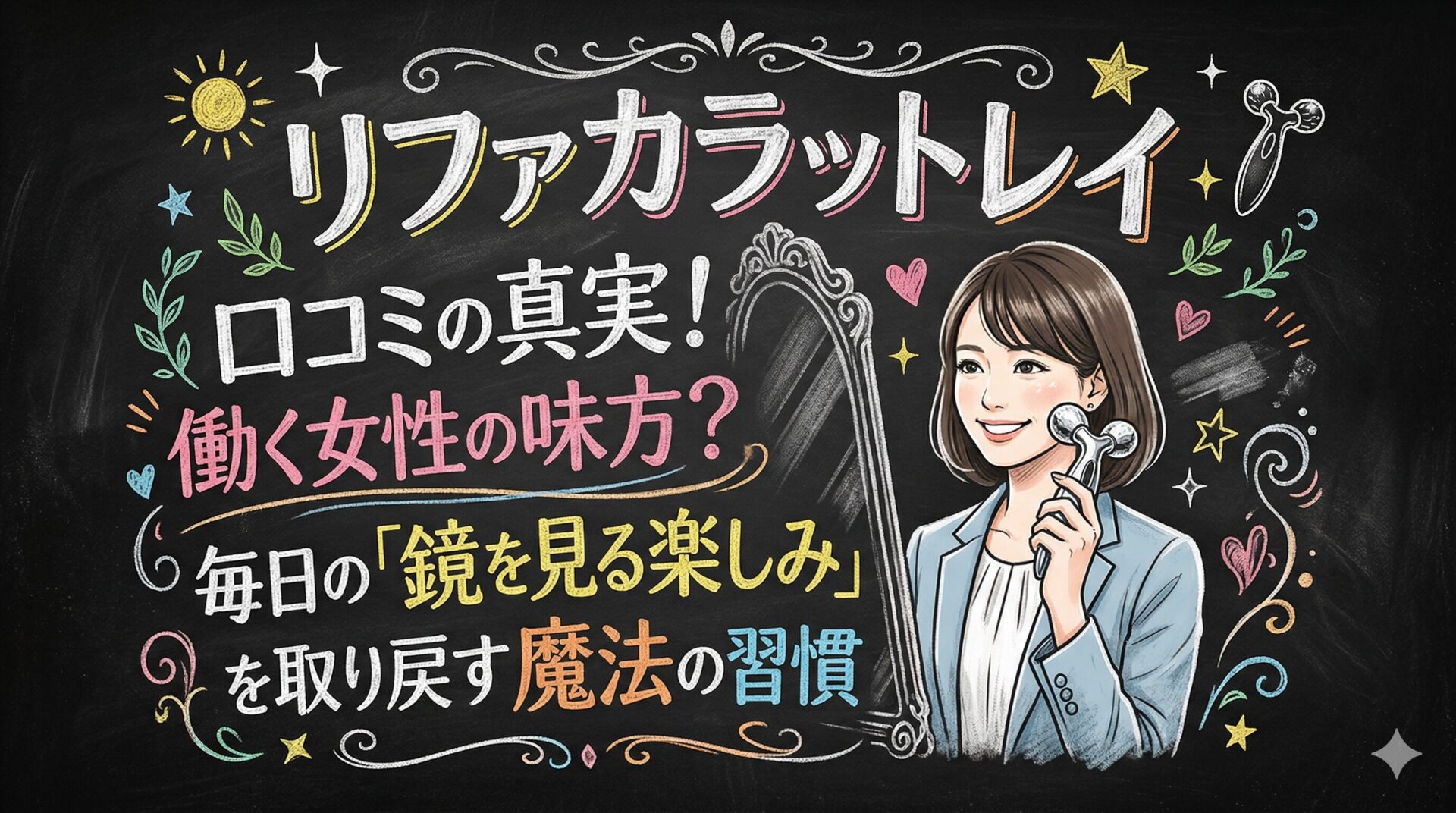 リファカラットレイ 口コミの真実！働く女性の味方？毎日の「鏡を見る楽しみ」を取り戻す魔法の習慣