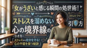 女がうざいと感じる瞬間の処世術！ストレスを溜めない心の境界線の引き方