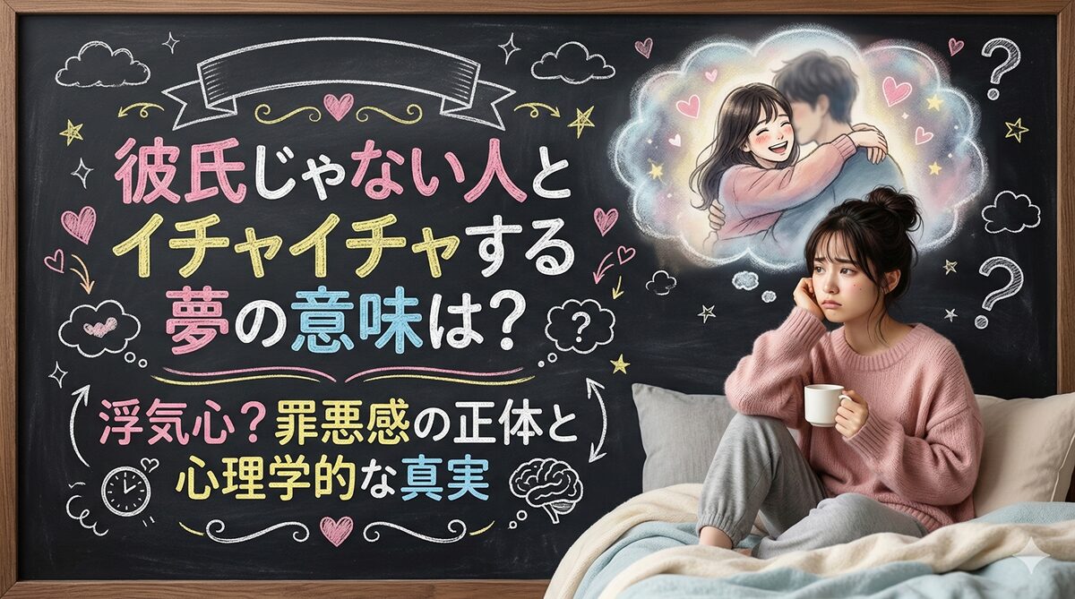 彼氏じゃない人とイチャイチャする夢の意味は？浮気心？罪悪感の正体と心理学的な真実