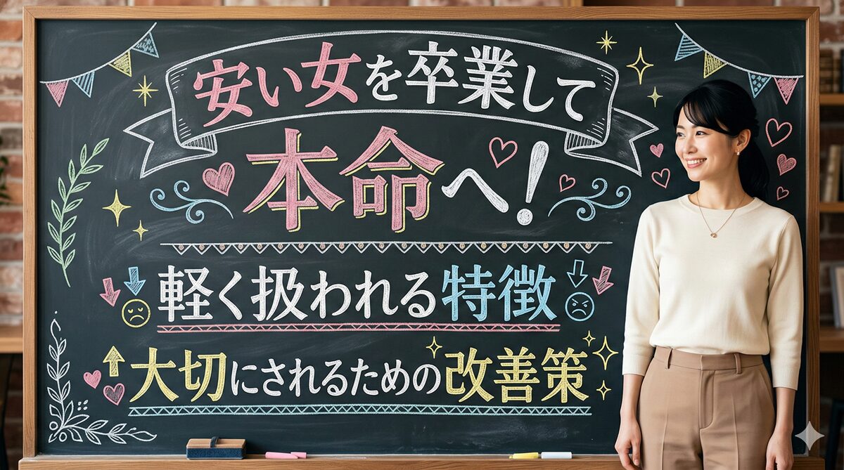 安い女を卒業して本命へ！軽く扱われる特徴と大切にされるための改善策