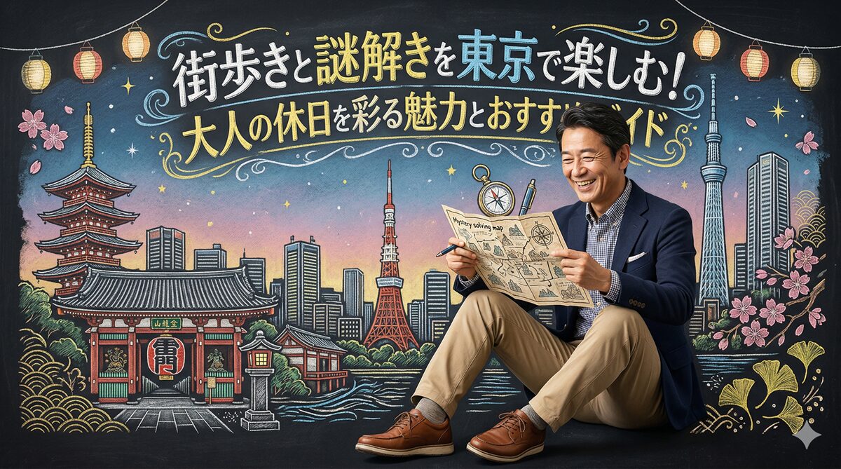 街歩きと謎解きを東京で楽しむ！大人の休日を彩る魅力とおすすめガイド