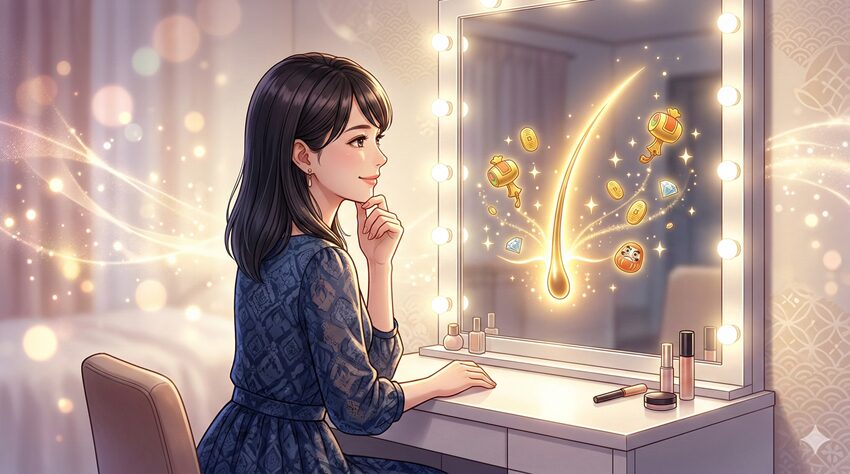 顎髭が女性に一本生えるスピリチュアルな意味この章のポイント幸運を呼ぶ特別な「宝毛（福毛）」としての正体