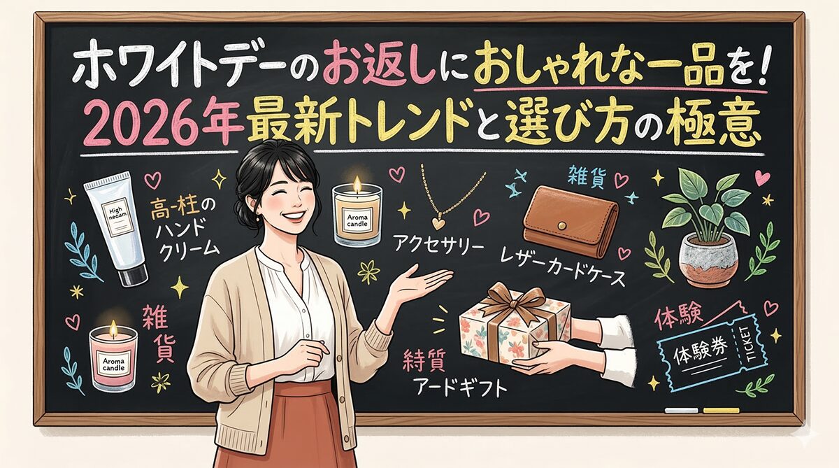 ホワイトデーのお返しにおしゃれな一品を！2026年最新トレンドと選び方の極意