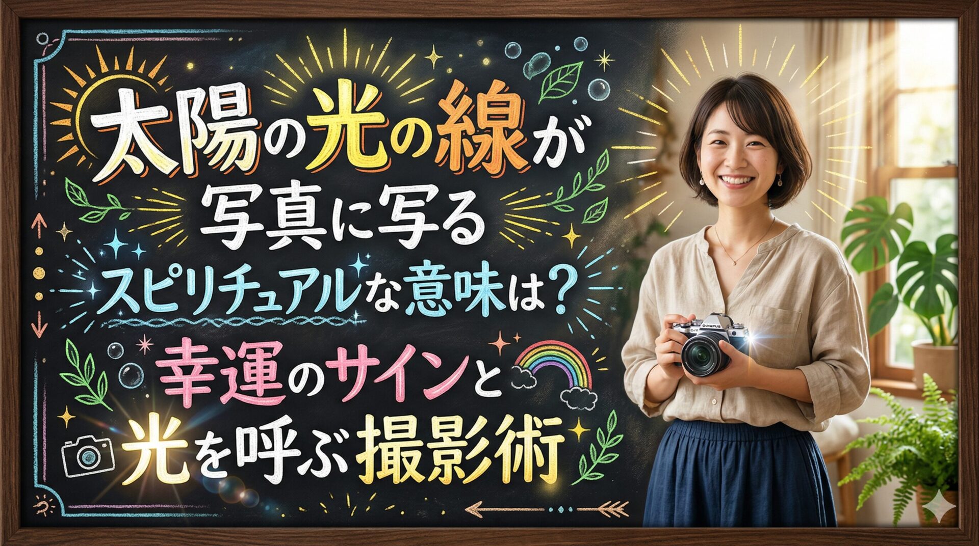 太陽の光の線が写真に写るスピリチュアルな意味は？幸運のサインと光を呼ぶ撮影術