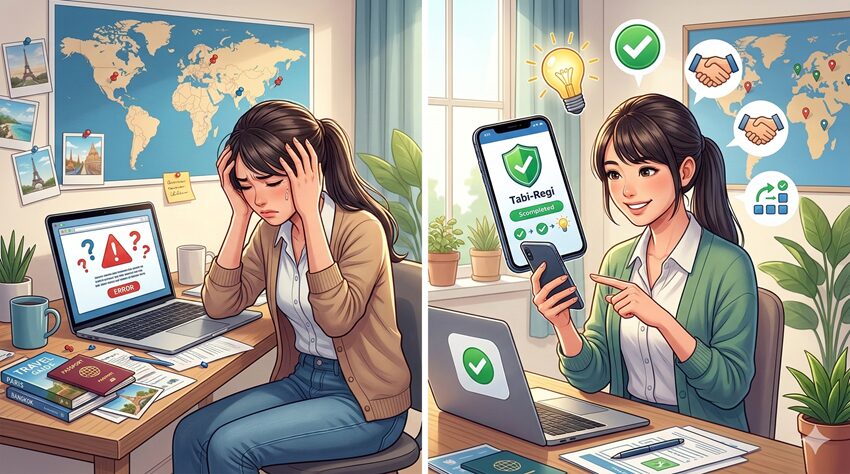 たびレジへの登録がうまくいかない時の対処法