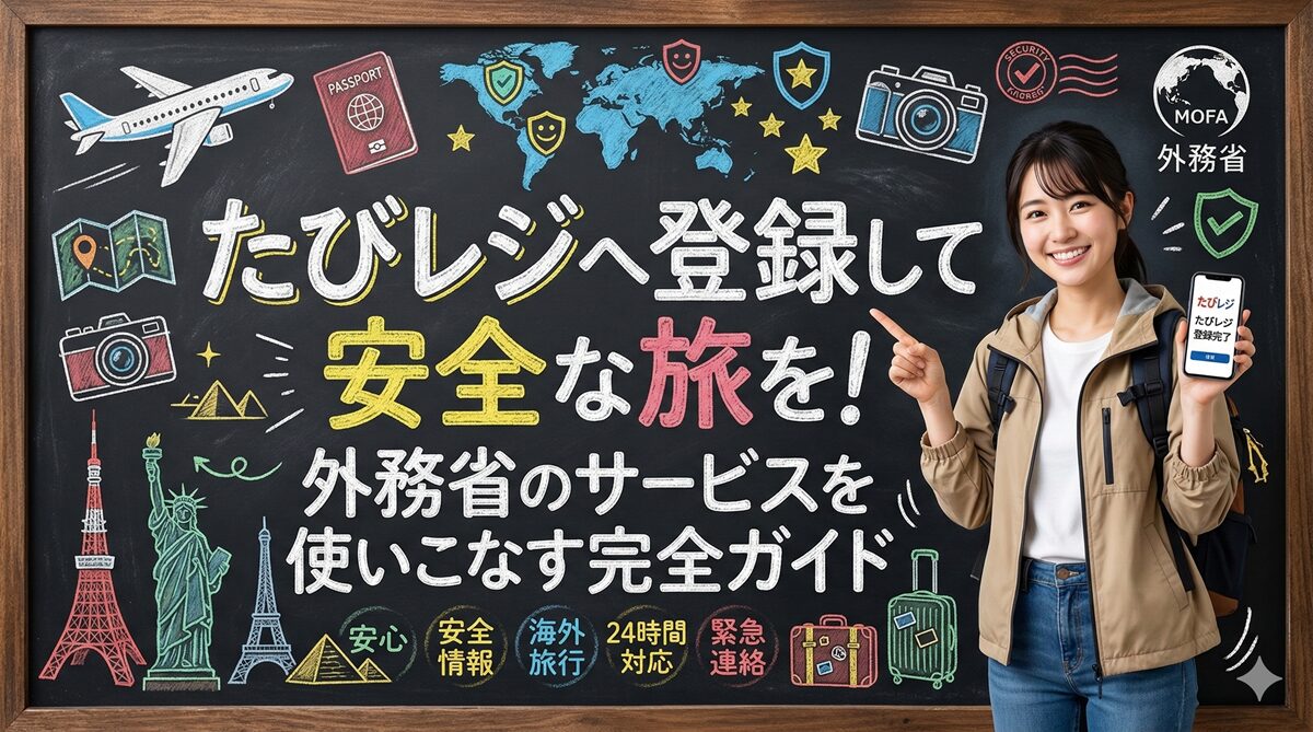 たびレジへ登録して安全な旅を！外務省のサービスを使いこなす完全ガイド