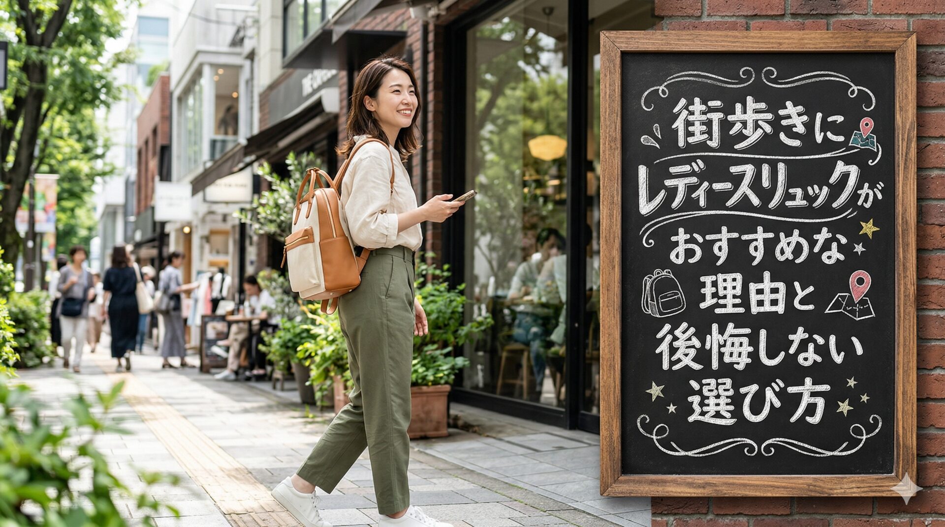 街歩きにレディースリュックがおすすめな理由と後悔しない選び方|都会をスマートに歩くコツ