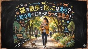 猫の散歩で抱っこはあり？初心者が知るべき5つの注意点！