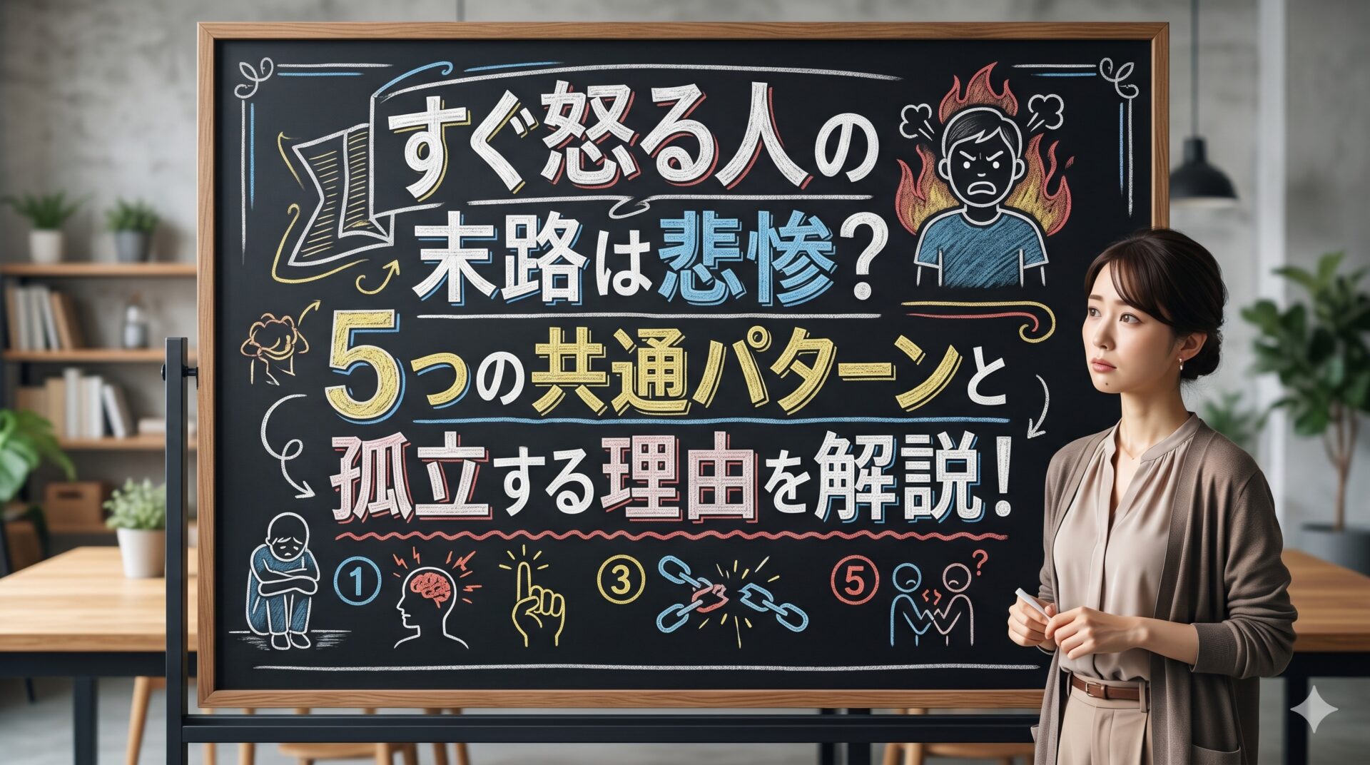 すぐ怒る人の末路は悲惨？5つの共通パターンと孤立する理由を解説！