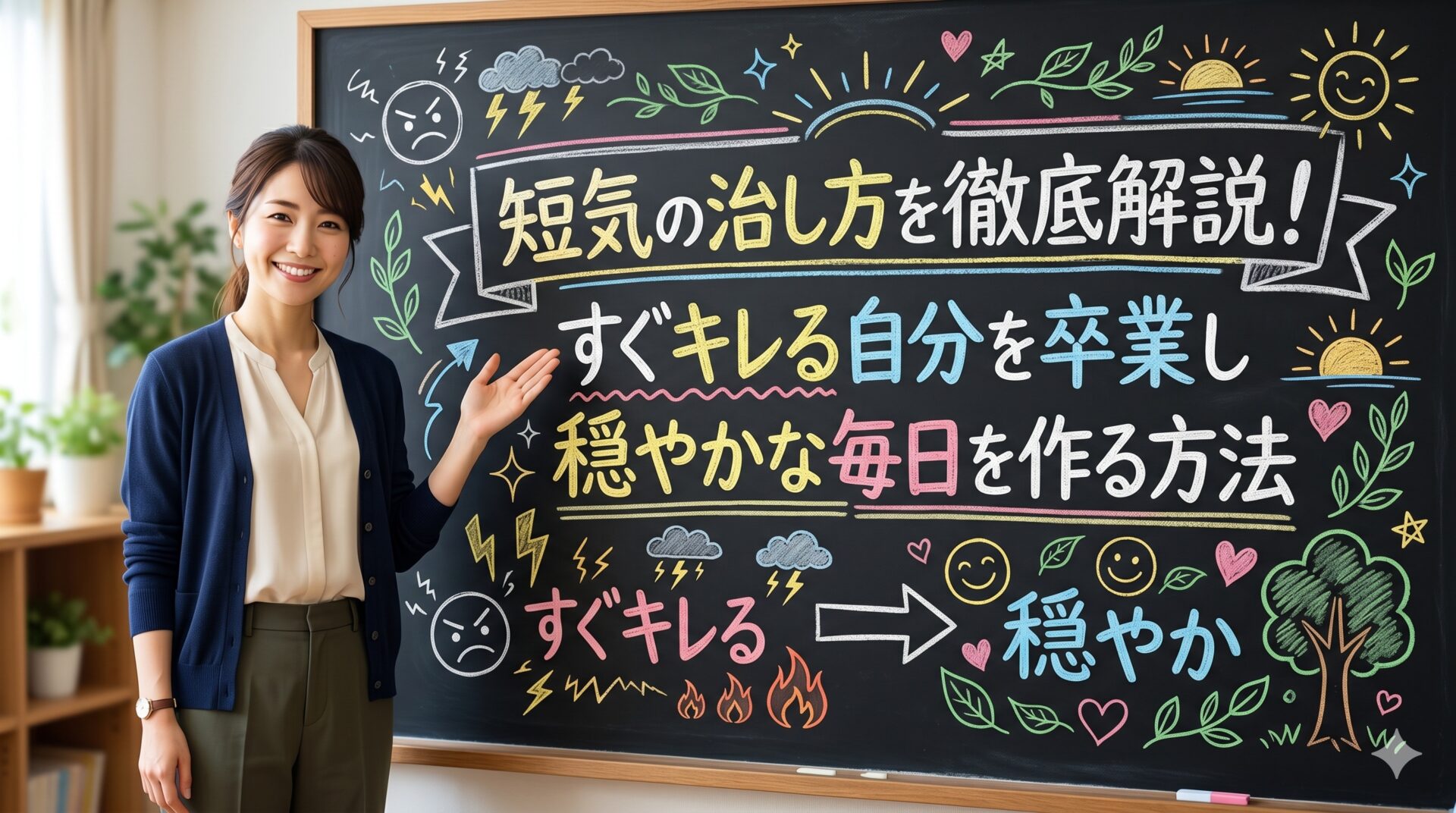 短気の治し方を徹底解説！すぐキレる自分を卒業し穏やかな毎日を作る方法