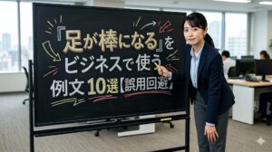 「足が棒になる」をビジネスで使う例文10選【誤用回避】