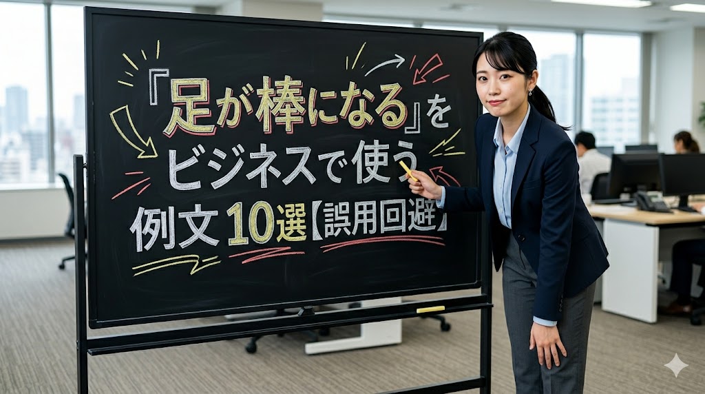 「足が棒になる」をビジネスで使う例文10選【誤用回避】