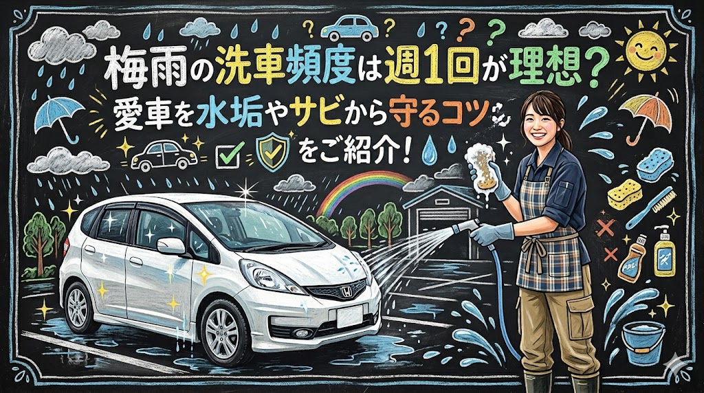 梅雨の洗車頻度は週1回が理想?愛車を水垢やサビから守るコツをご紹介!